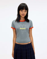 Heaven Logo Baby Tee - Grey