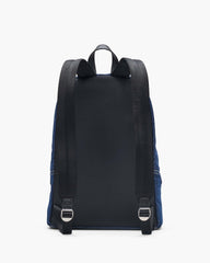 The Biker Colorblock Denim Large Backpack - Indigo Multi