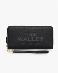 The Leather Continental Wallet - Black