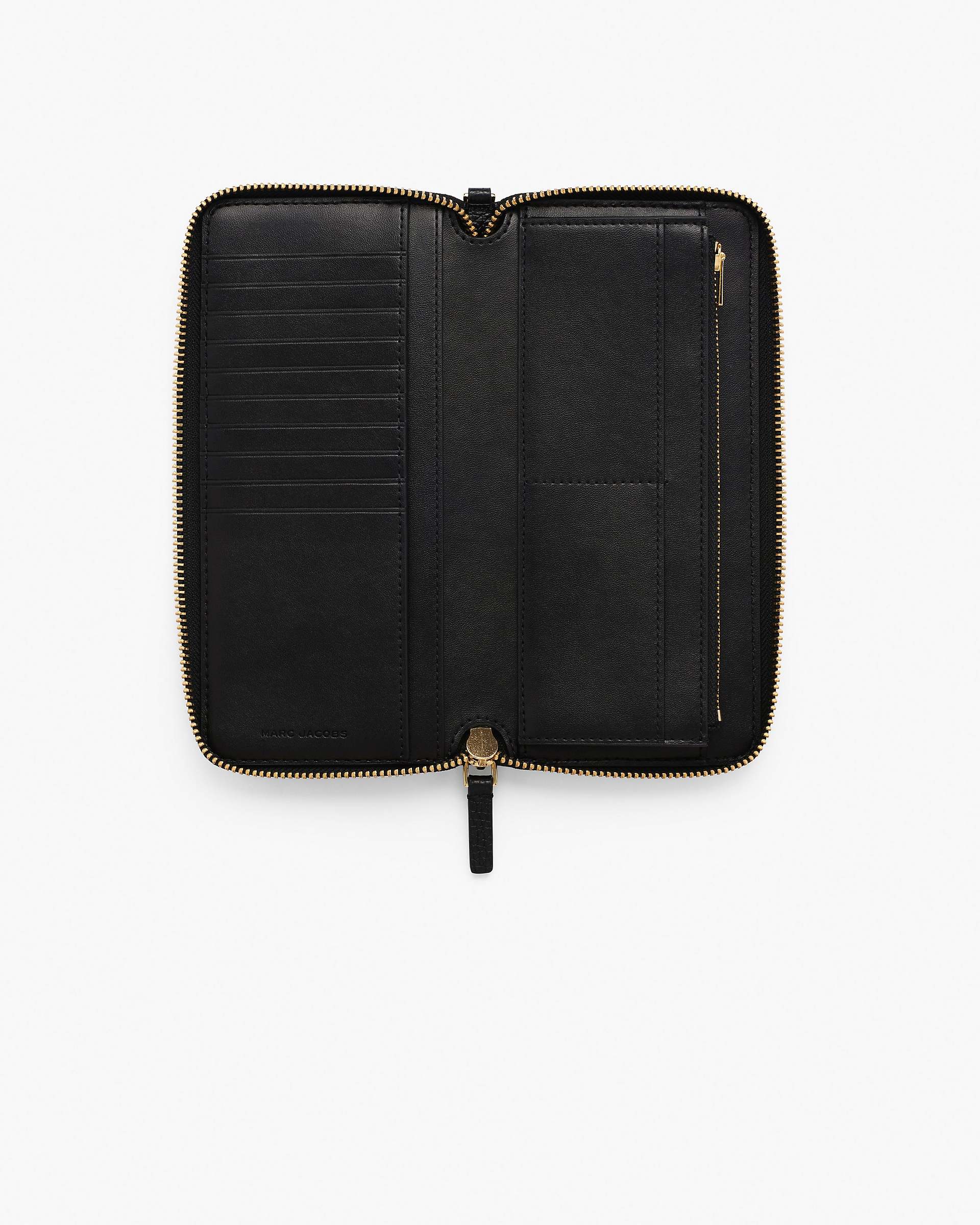 The Leather Continental Wallet - Black