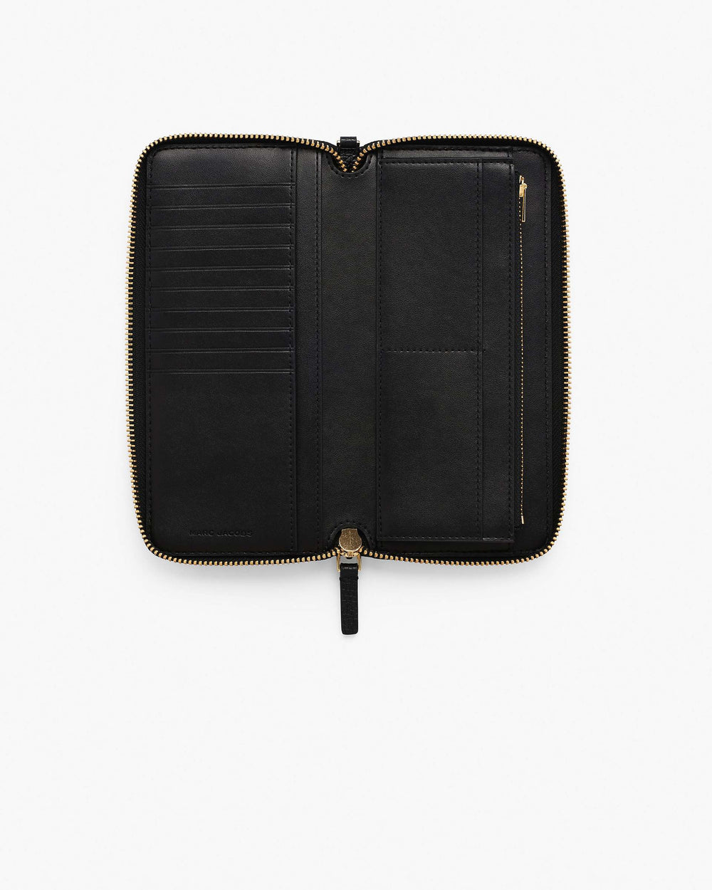 The Leather Continental Wallet - Black