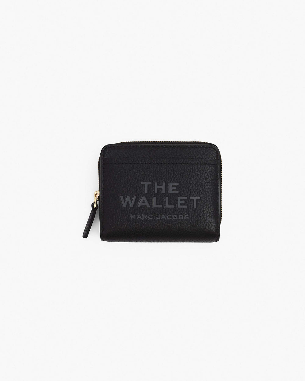 The Leather Mini Compact Wallet - Black|Black