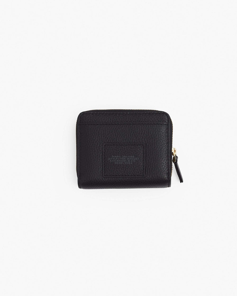 The Leather Mini Compact Wallet - Black|Black