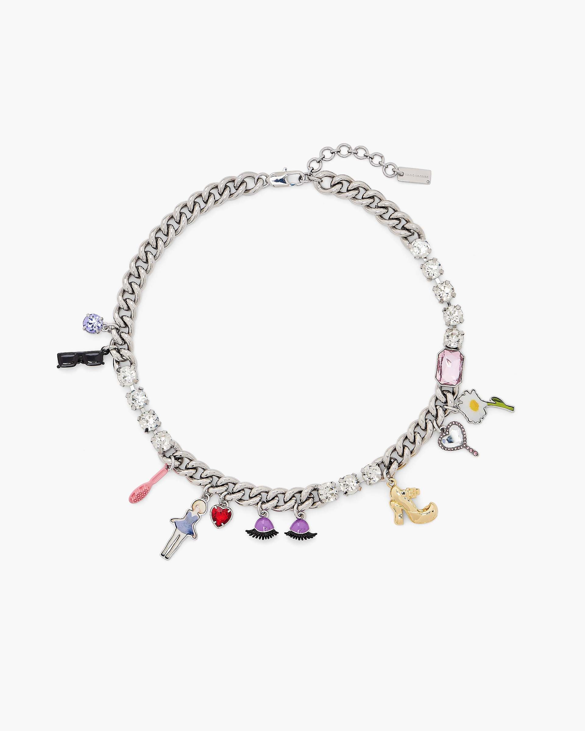 The Dollhouse Charm Necklace - Silver/Multi
