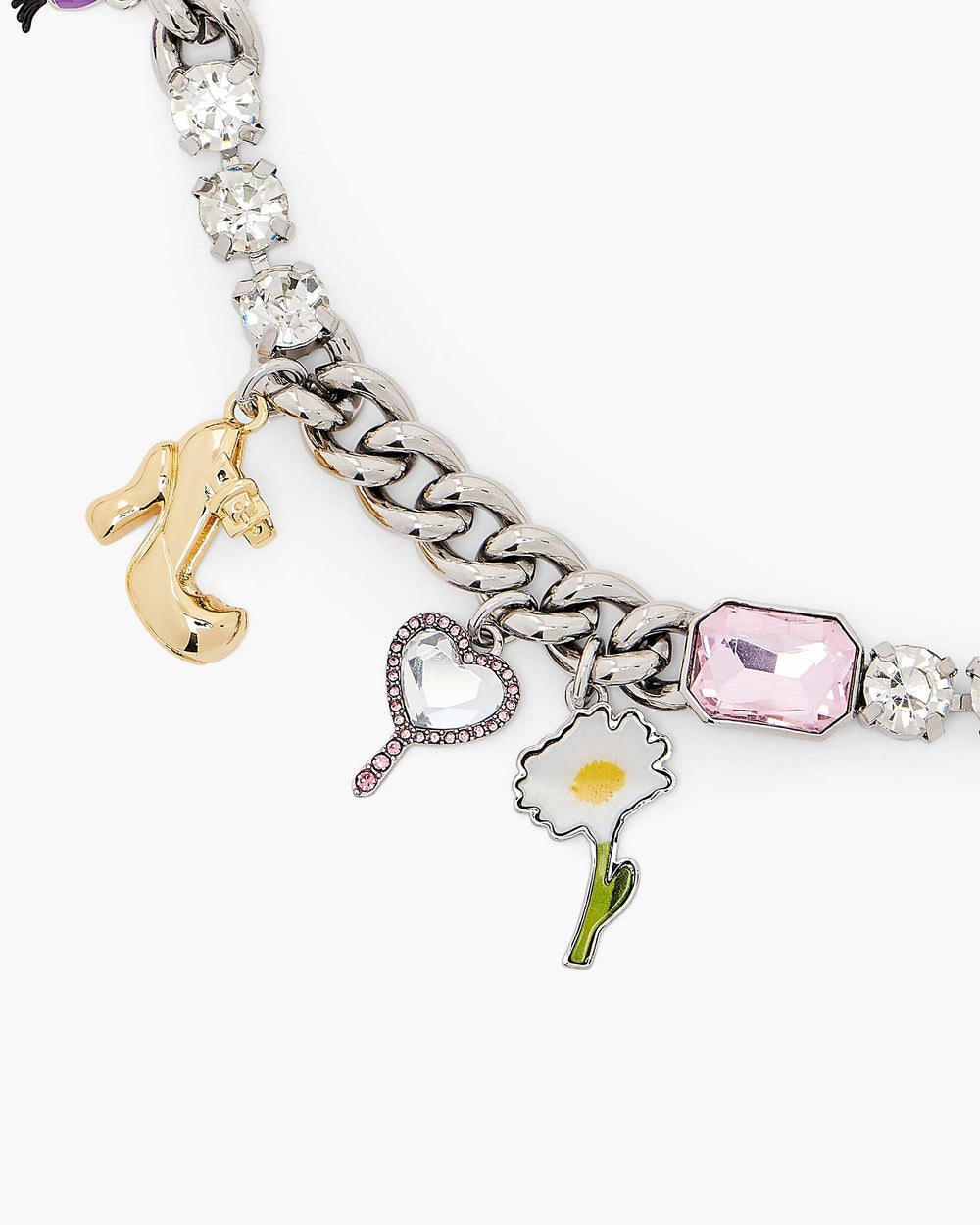 The Dollhouse Charm Necklace - Silver/Multi