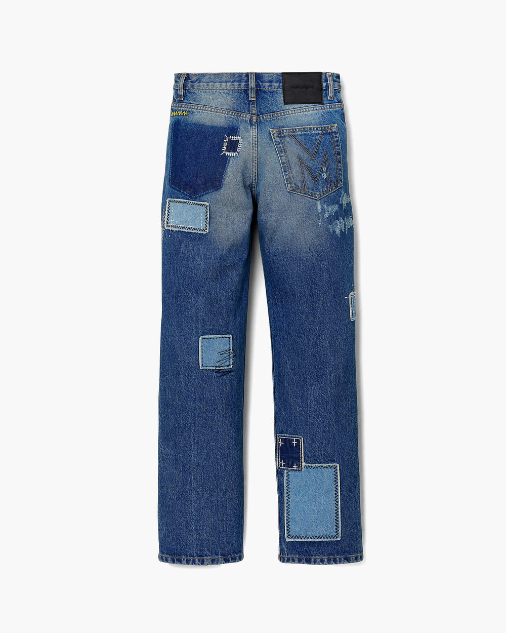 Patchwork Straight Jean - Bright Indigo