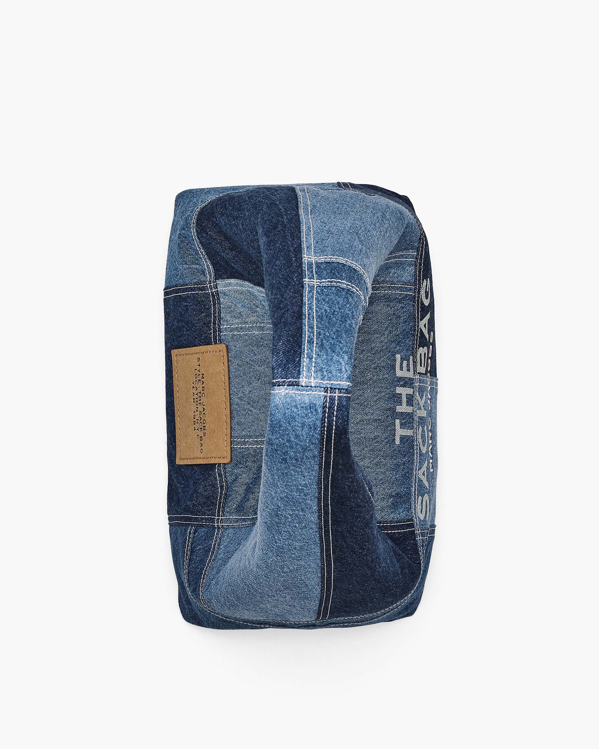 The Patchwork Denim Sack Bag - Blue Denim