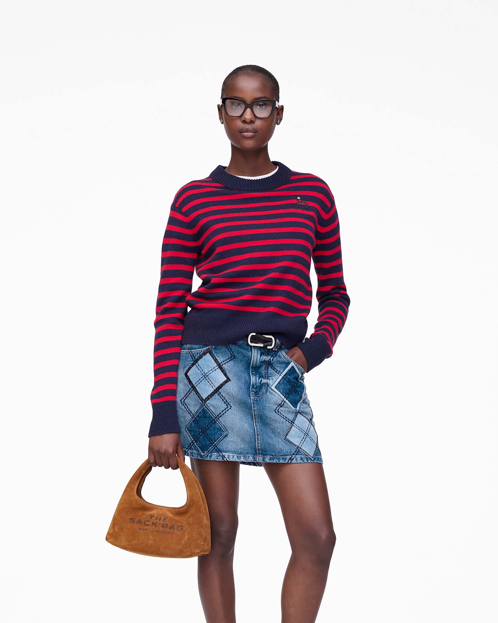 The Suede Mini Sack Bag - Copper