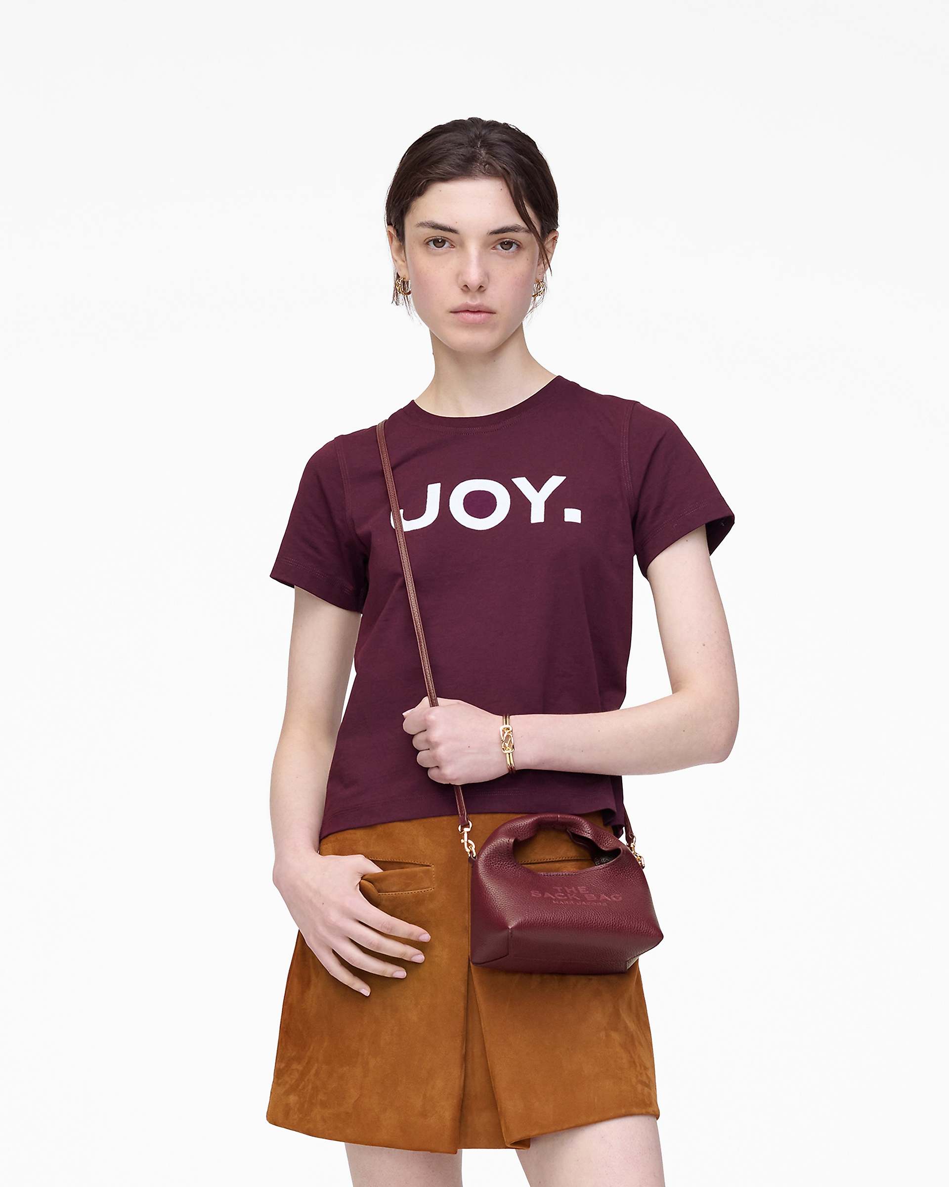 The Micro Crossbody Sack Bag - Cherry