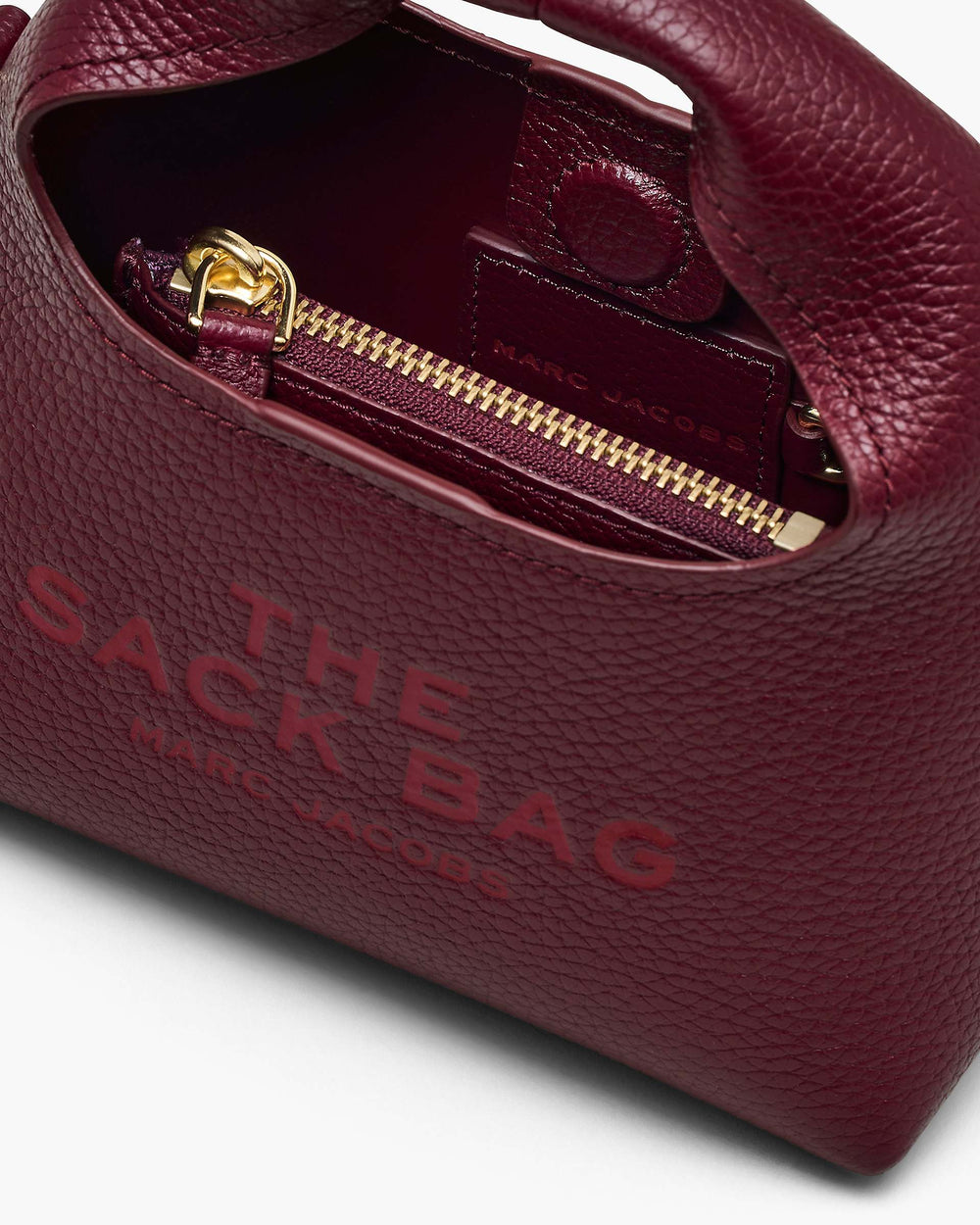The Micro Crossbody Sack Bag - Cherry