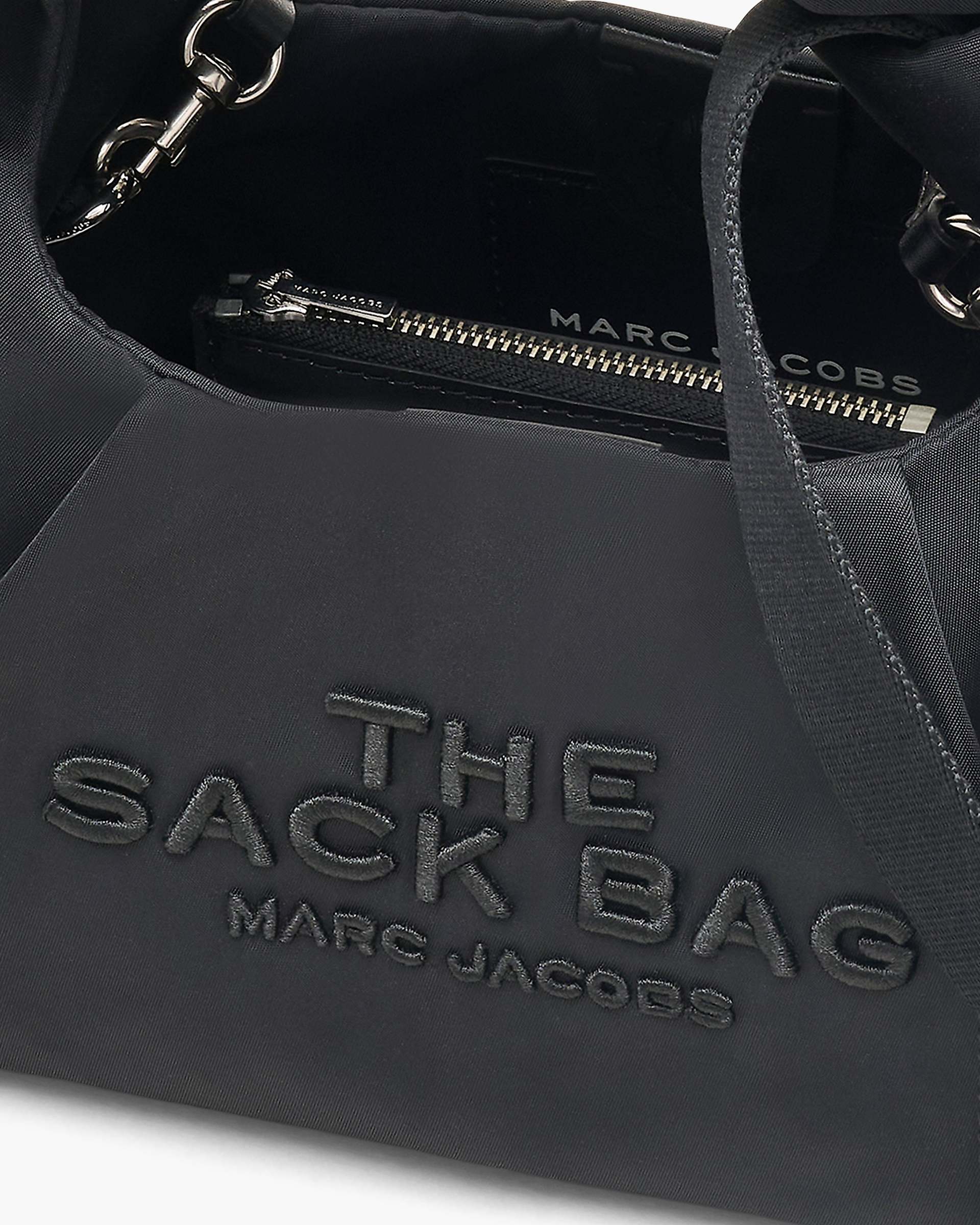 The Bow Nylon Mini Sack Bag - Black