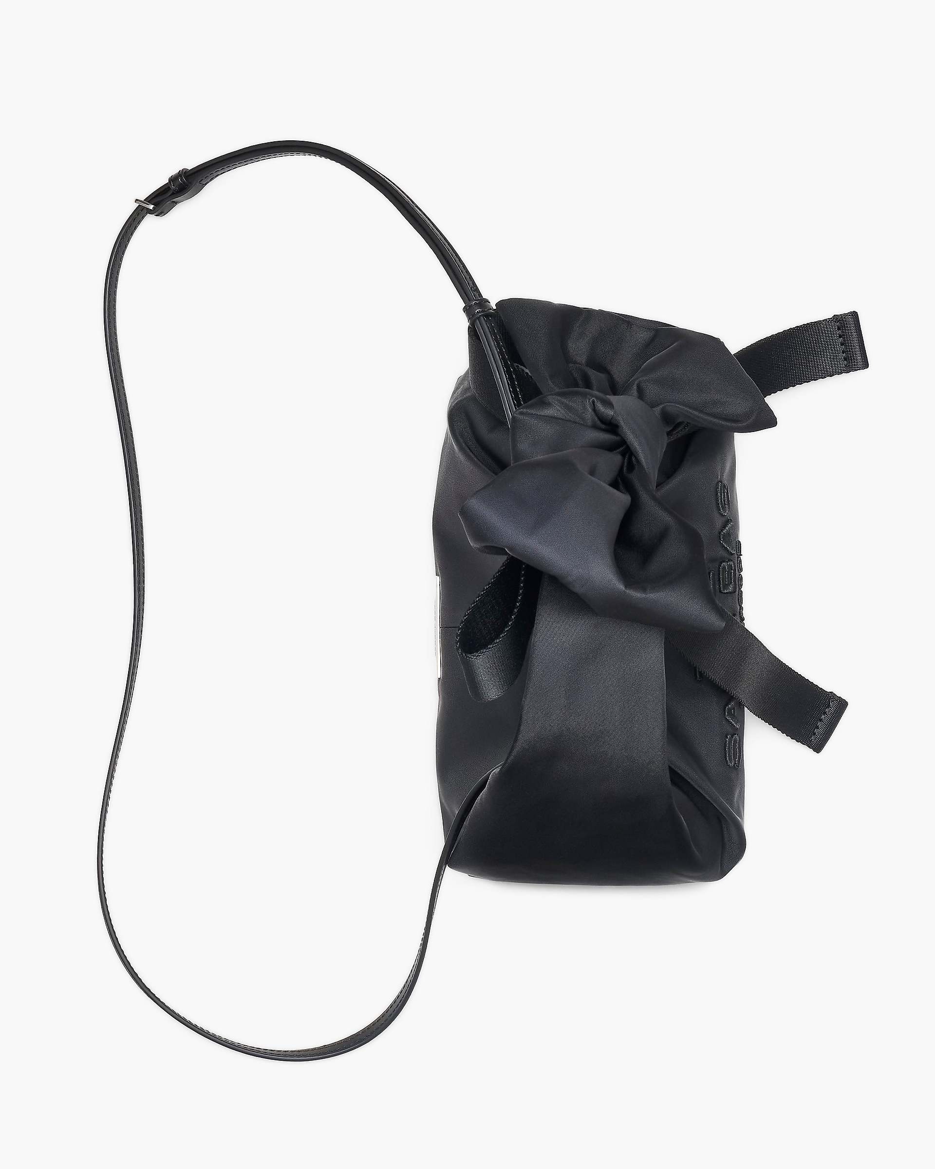 The Bow Nylon Mini Sack Bag - Black
