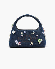 The Gem Denim Mini Sack Bag - Indigo
