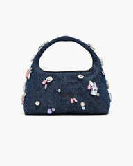 The Gem Denim Mini Sack Bag - Indigo