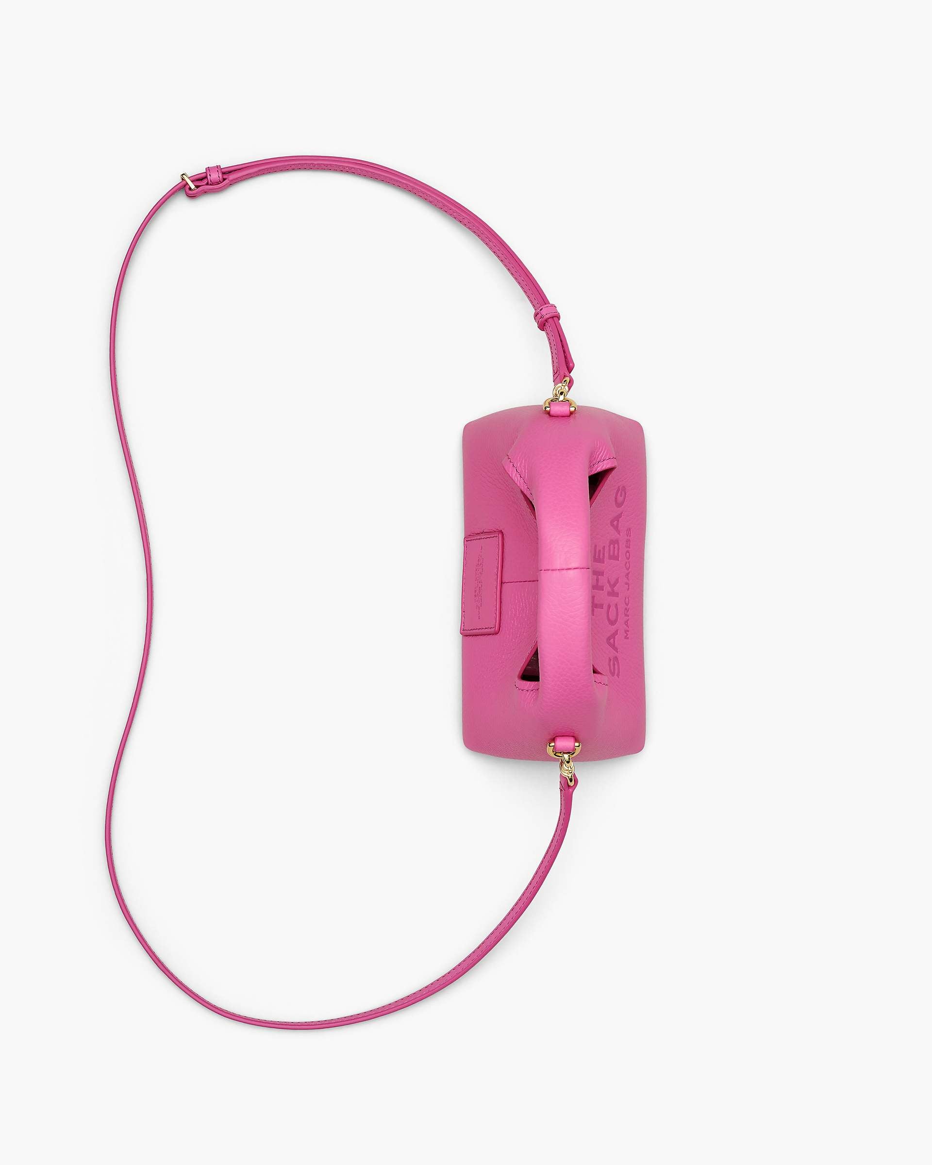 The Micro Crossbody Sack Bag - Bow Pink