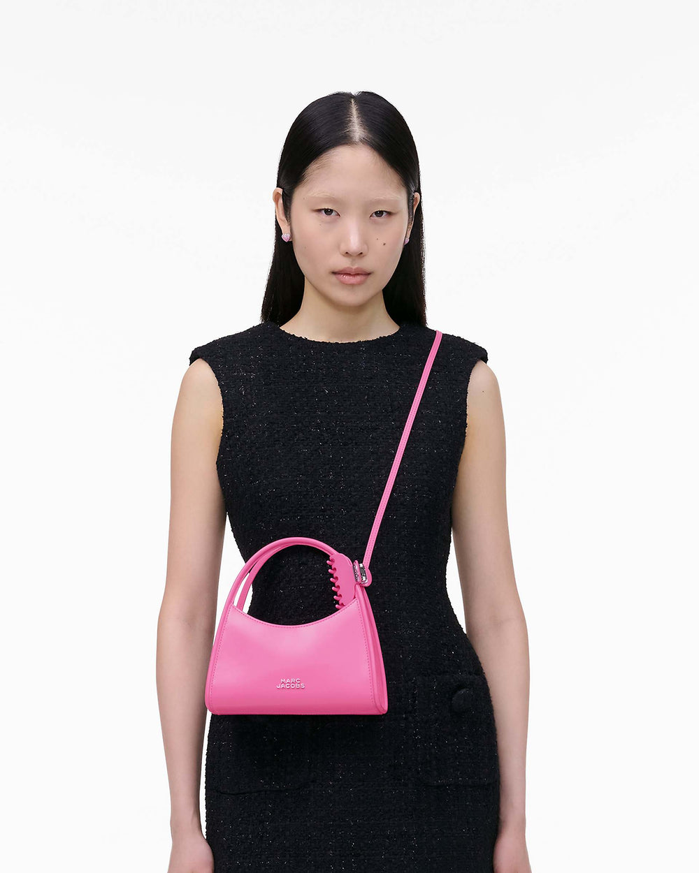 The Claw Clip Crossbody Bag - Bow Pink