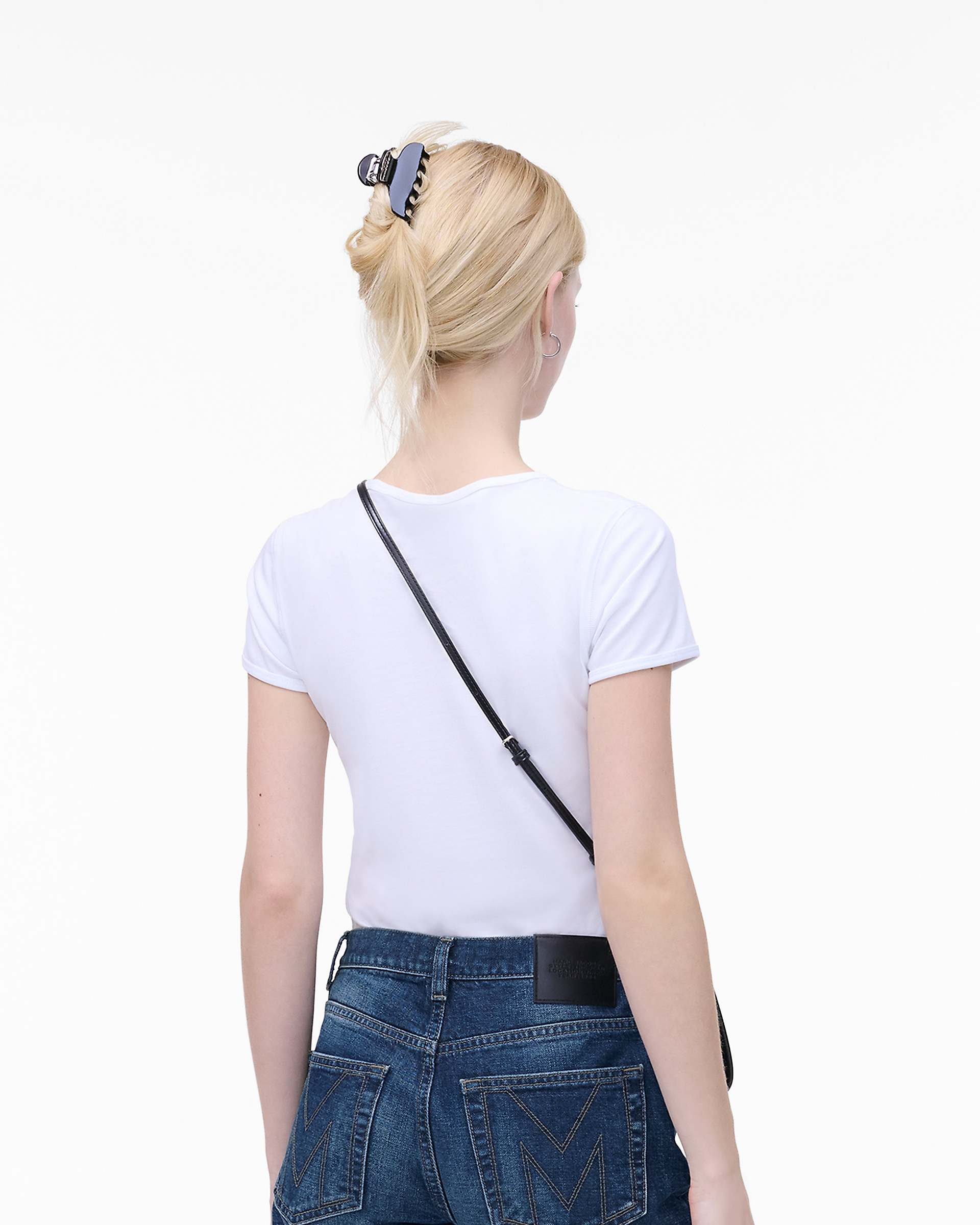 The Claw Clip Crossbody Bag - Bow Pink