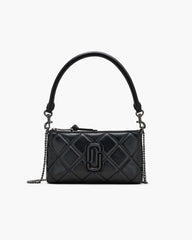 The Quilted Snapshot Convertible Shoulder Bag - Black