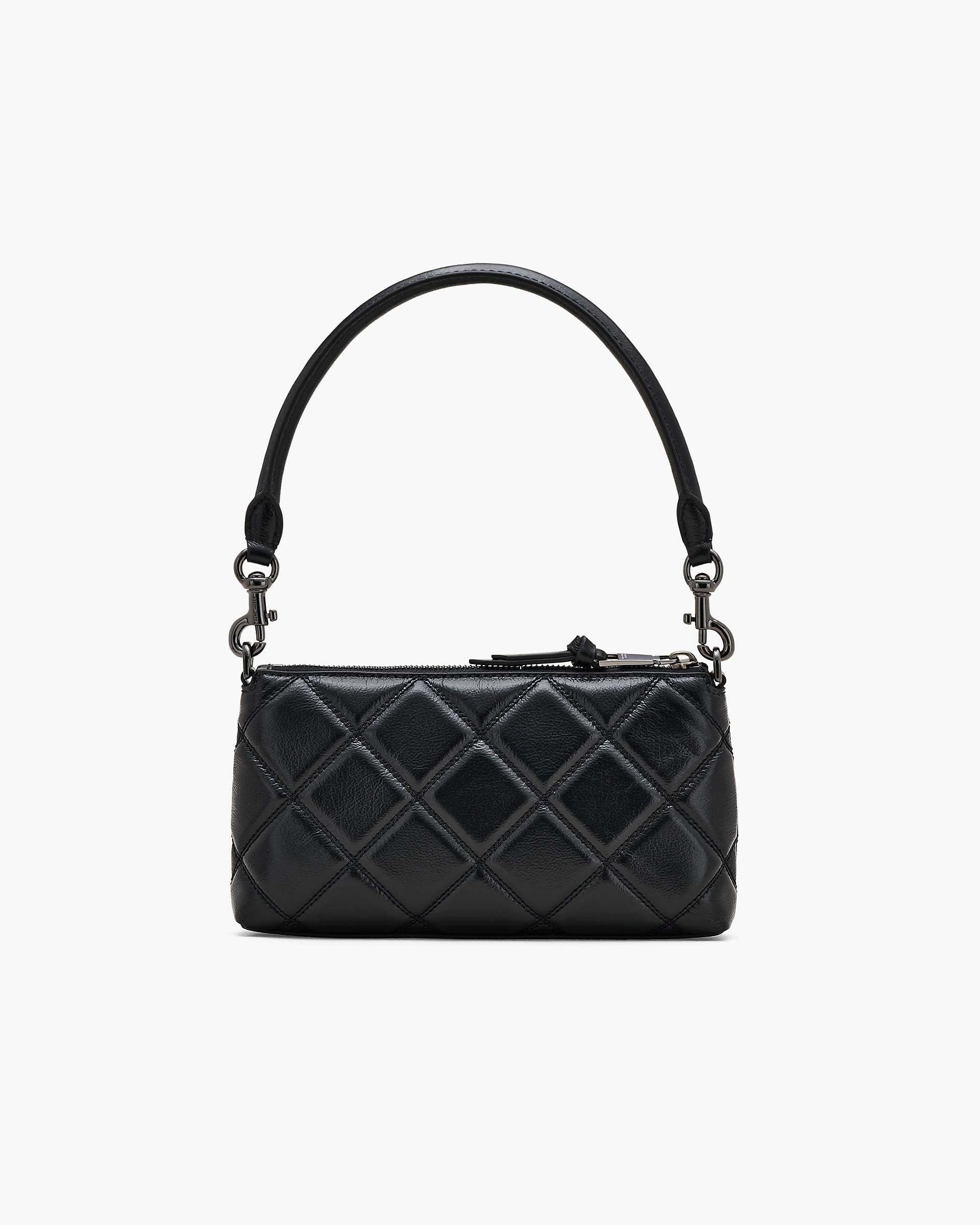 The Quilted Snapshot Convertible Shoulder Bag - Black