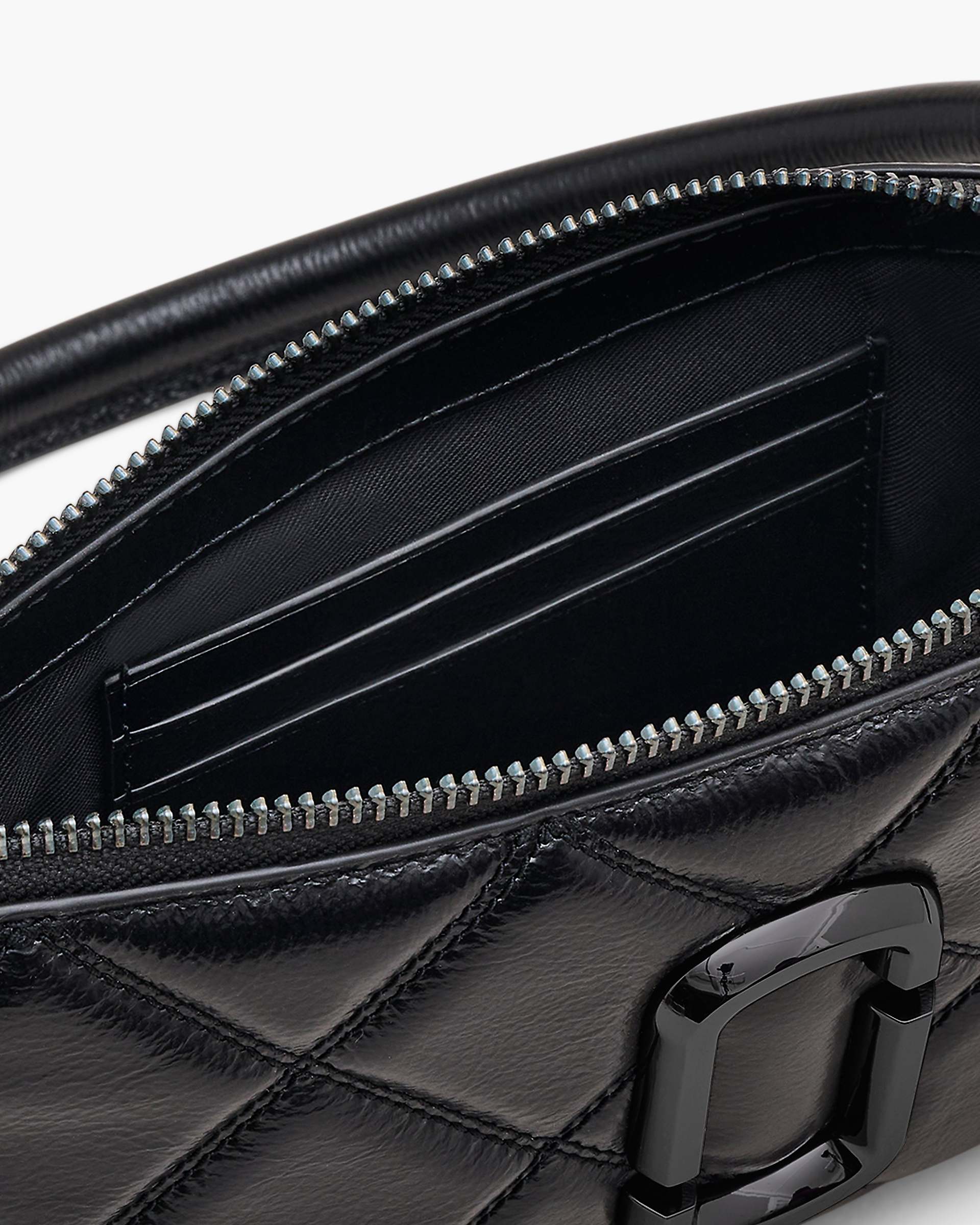 The Quilted Snapshot Convertible Shoulder Bag - Black
