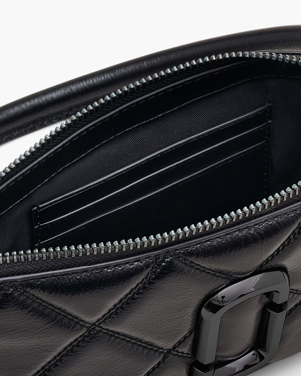 The Quilted Snapshot Convertible Shoulder Bag - Black
