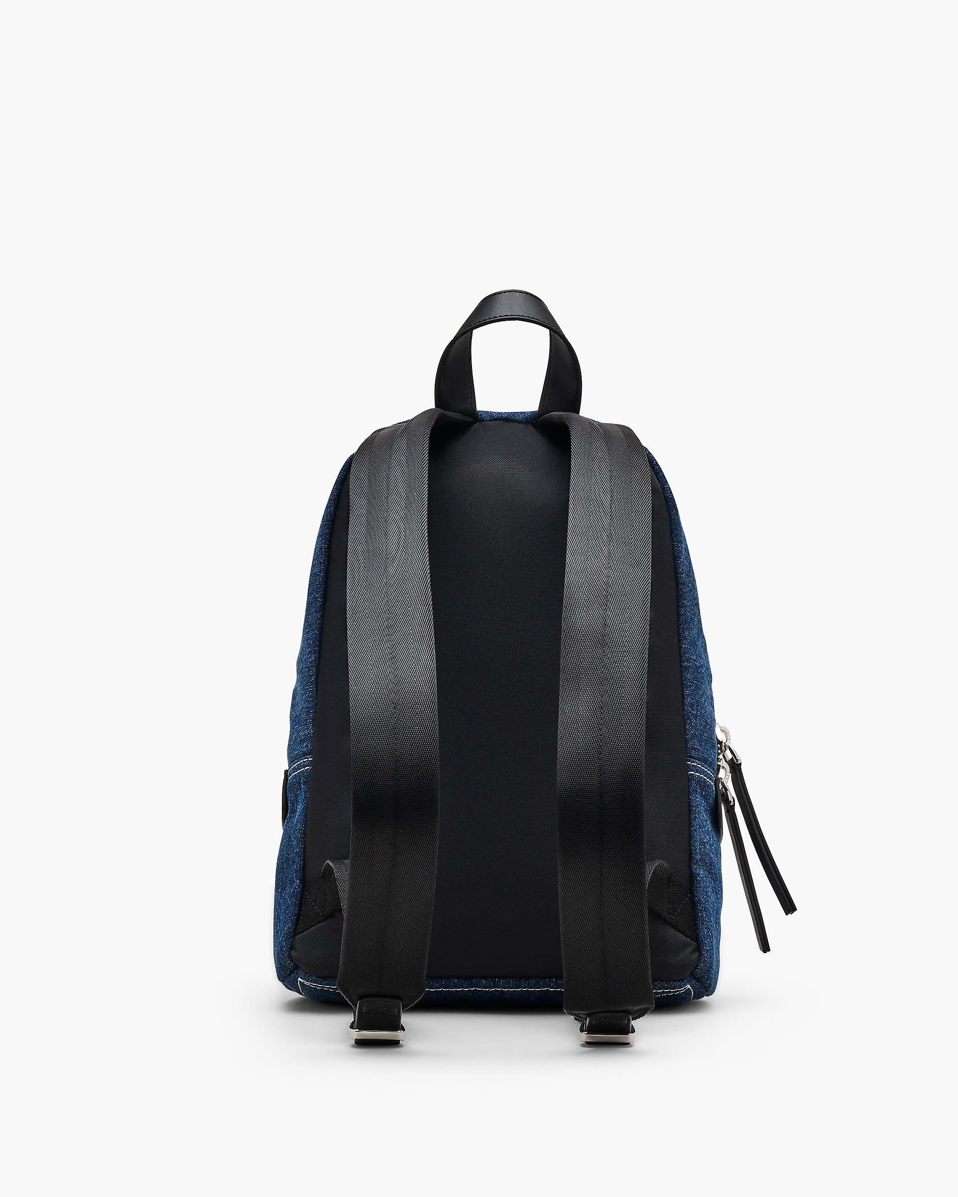 The Biker Colorblock Denim Medium Backpack - Indigo Multi