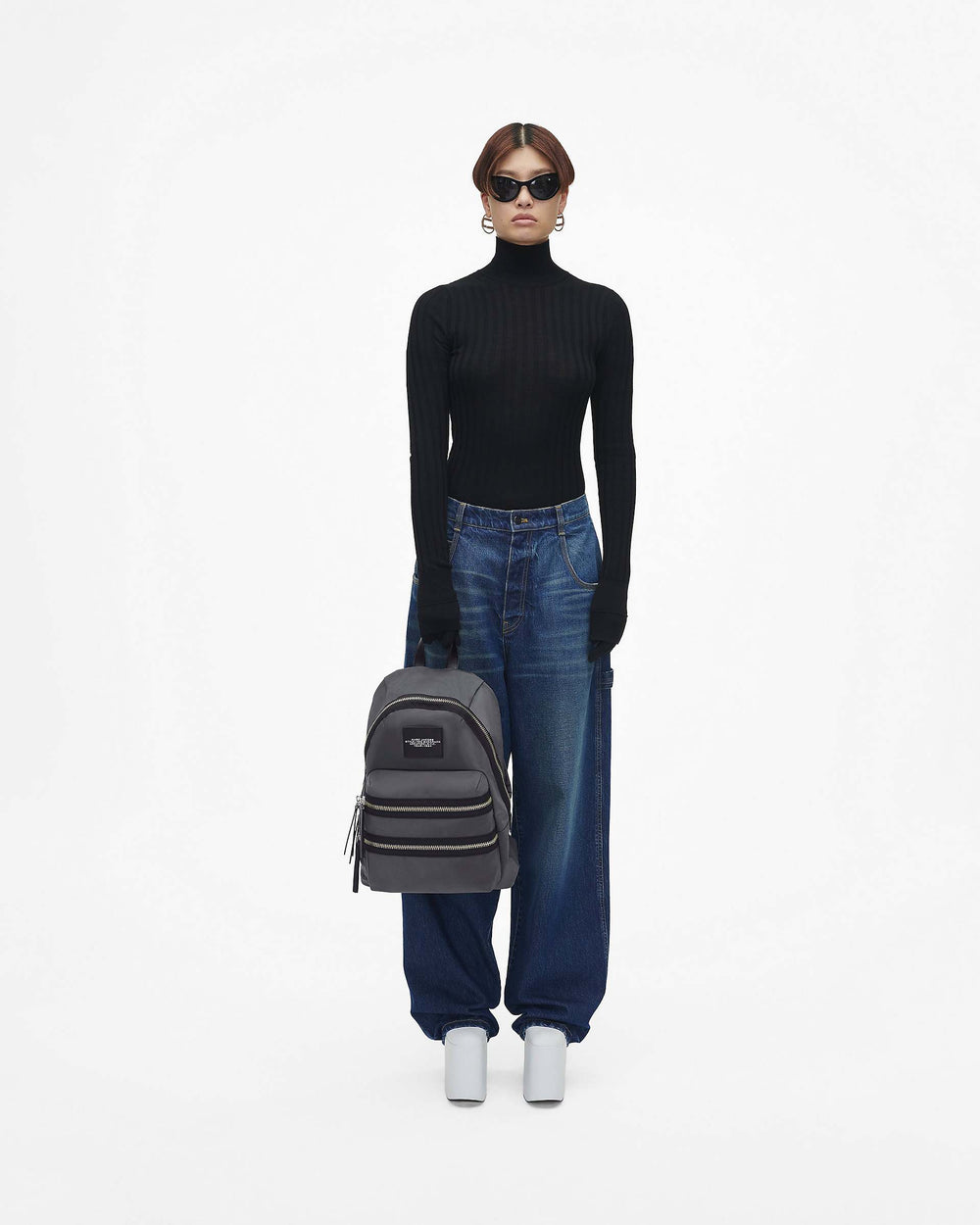 The Biker Nylon Large Backpack - Dark Shadow|Dark Shadow