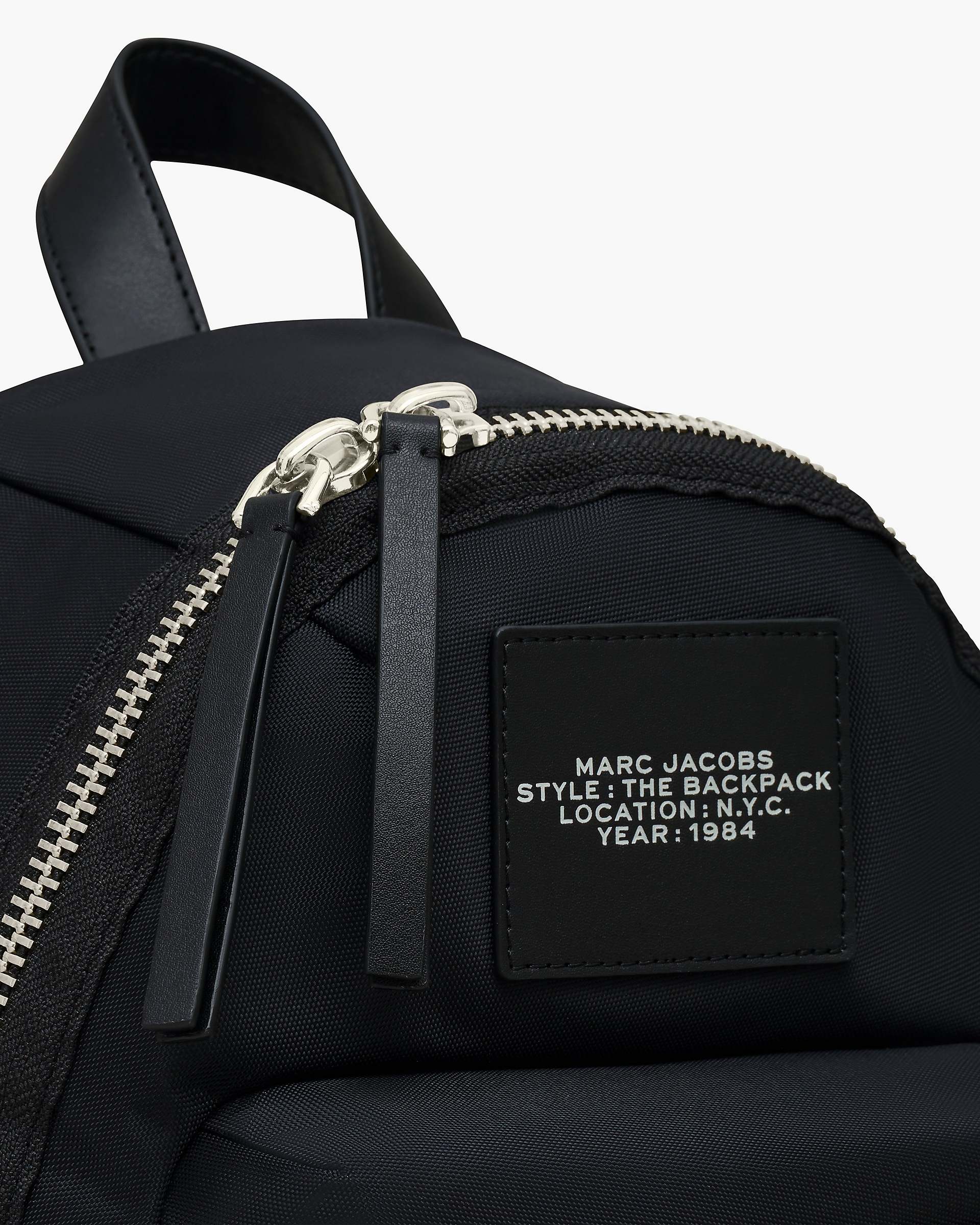 The Biker Nylon Medium Backpack - Black|Black