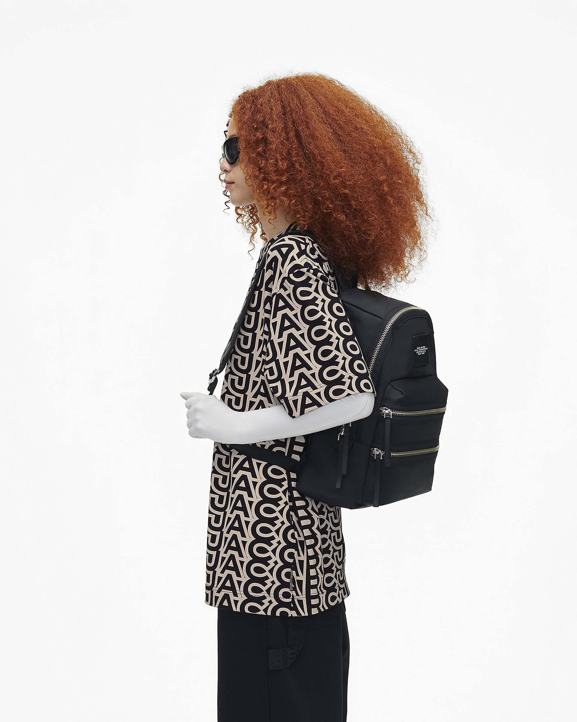 The Biker Nylon Large Backpack - Black|Black