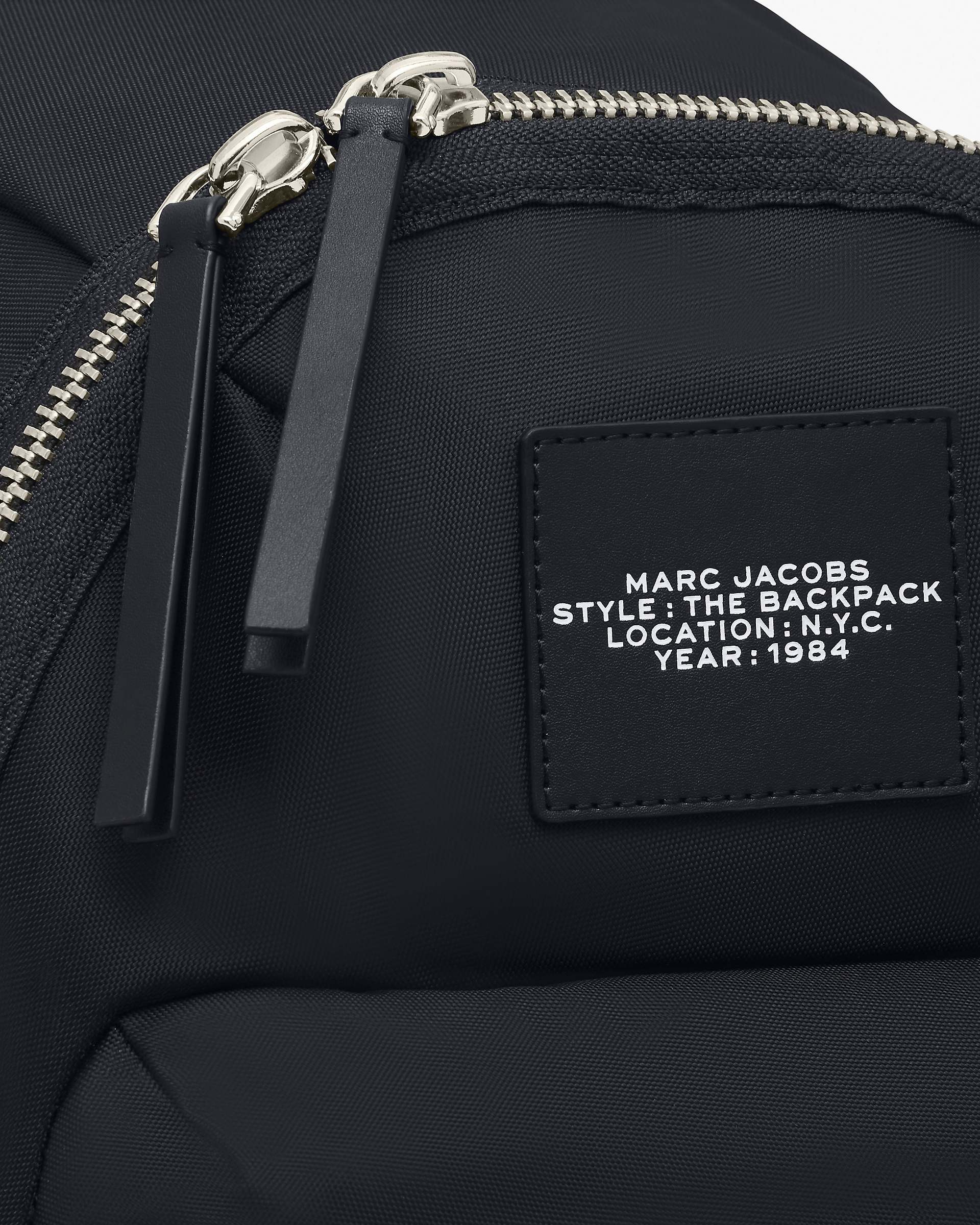 The Biker Nylon Large Backpack - Black|Black