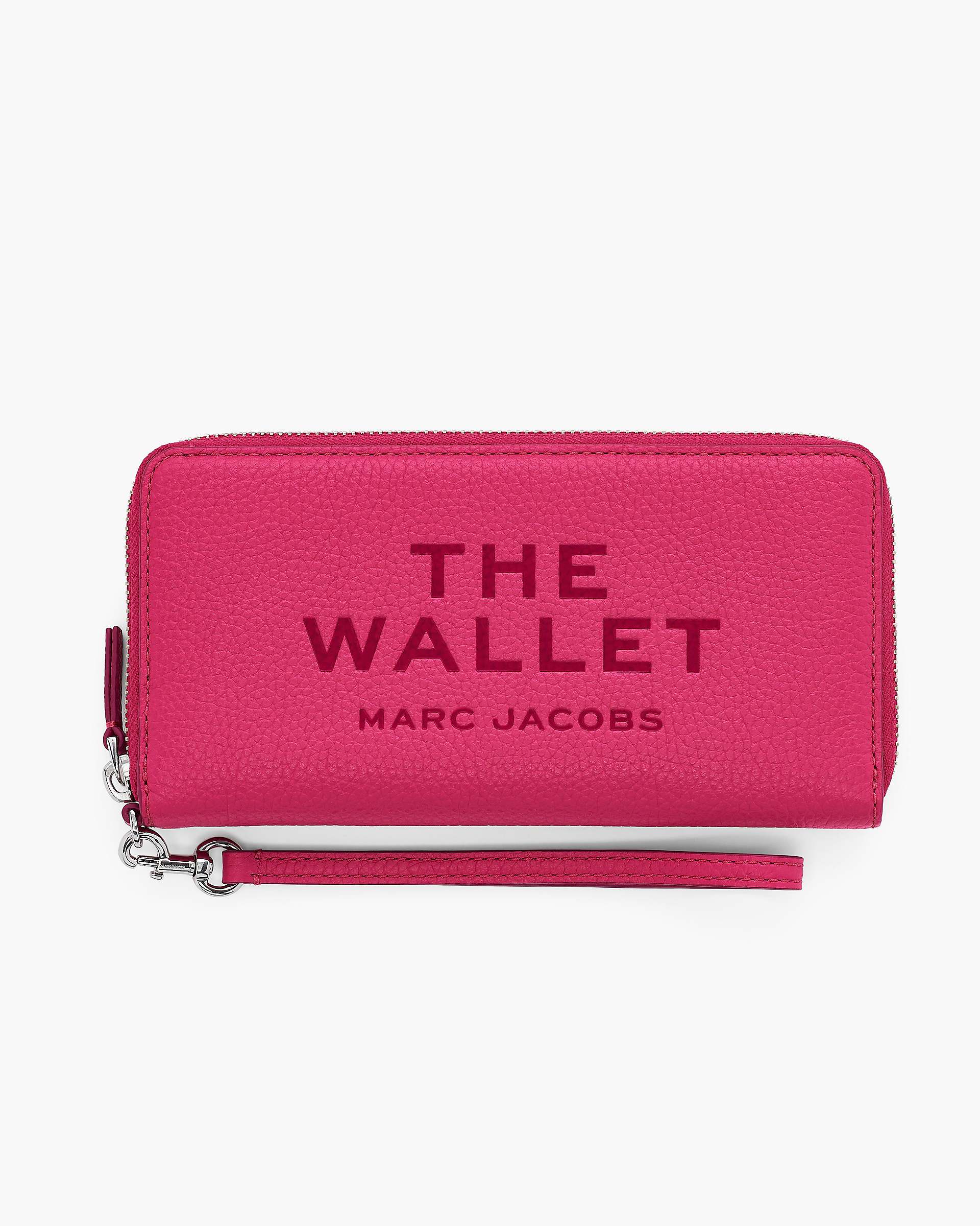The Leather Continental Wallet - Raspberry Pink