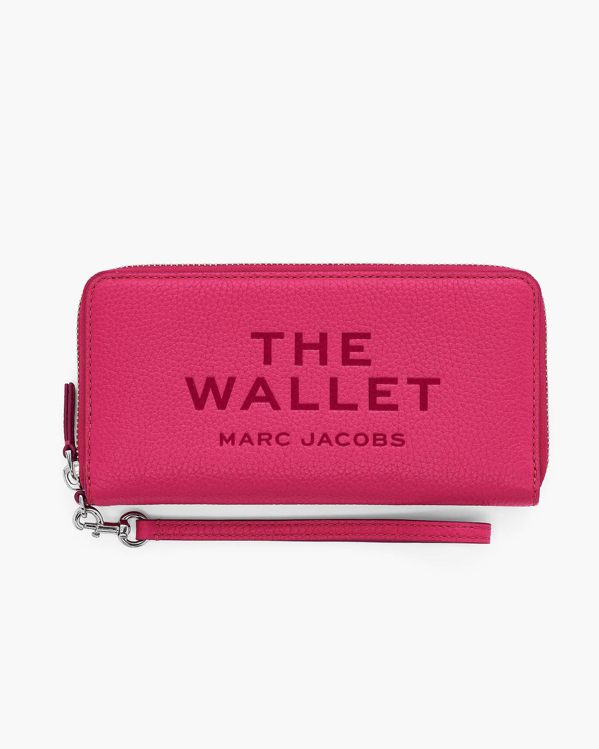 The Leather Continental Wallet - Raspberry Pink