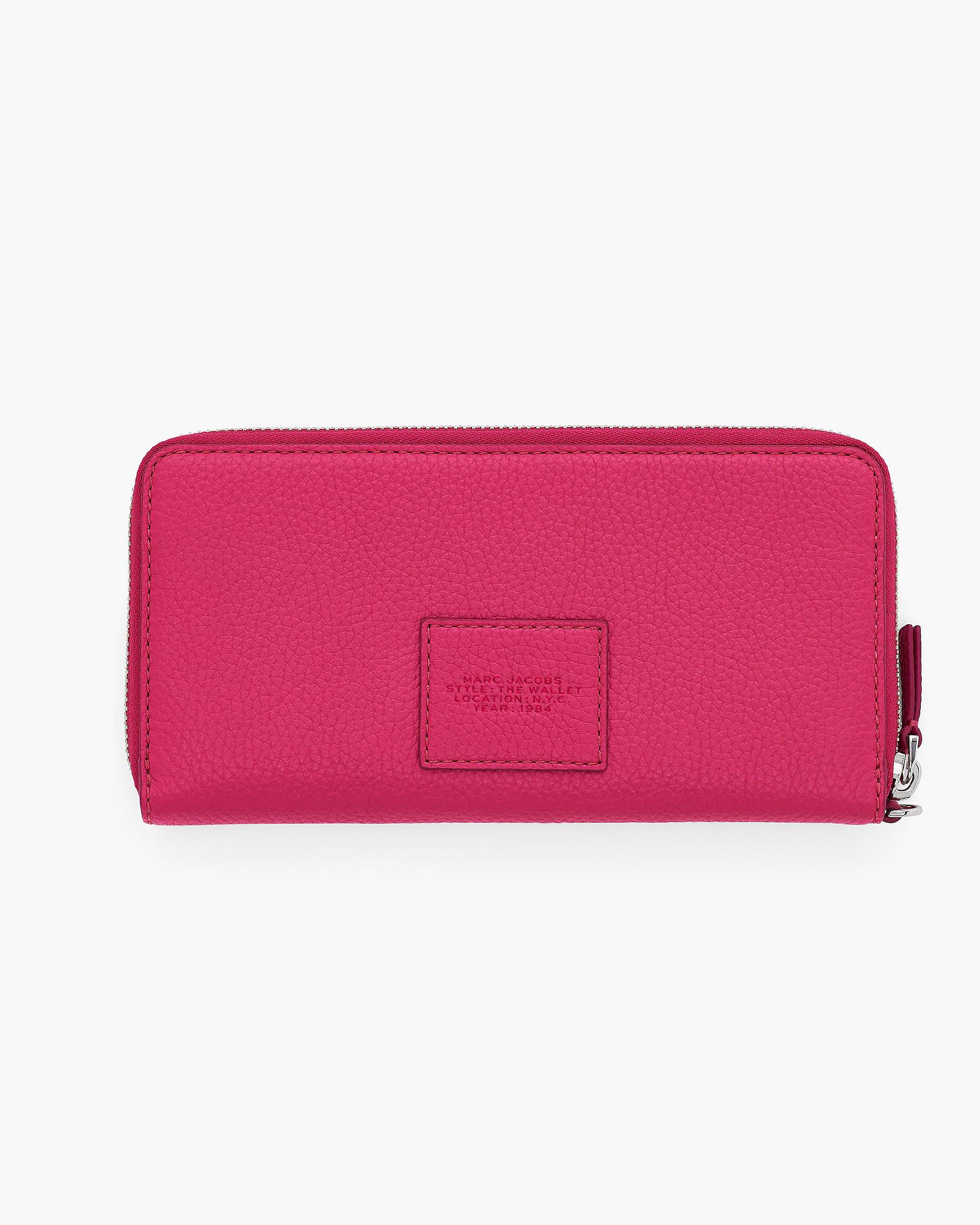 The Leather Continental Wallet - Raspberry Pink