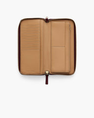 The Leather Continental Wallet - Cherry