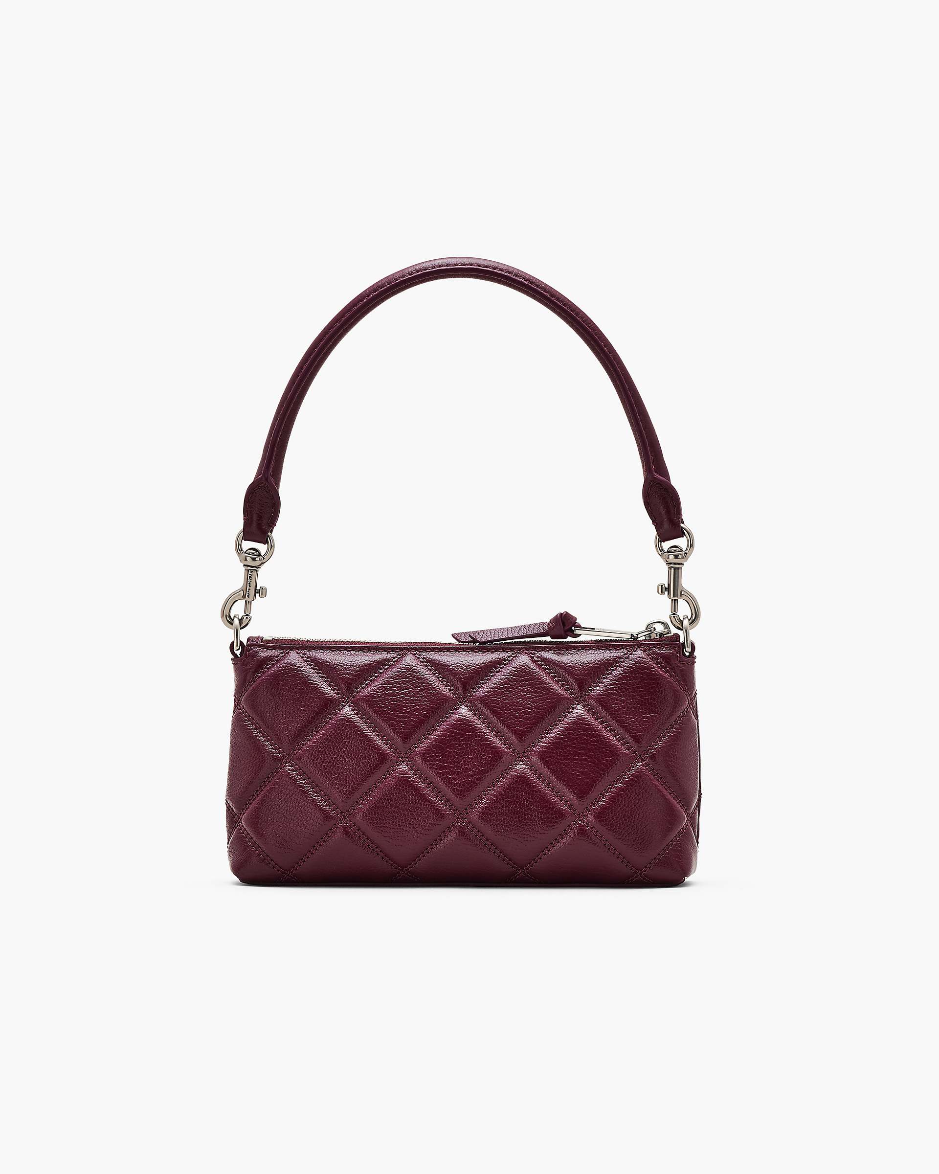 The Quilted Snapshot Convertible Shoulder Bag - Dark Plum