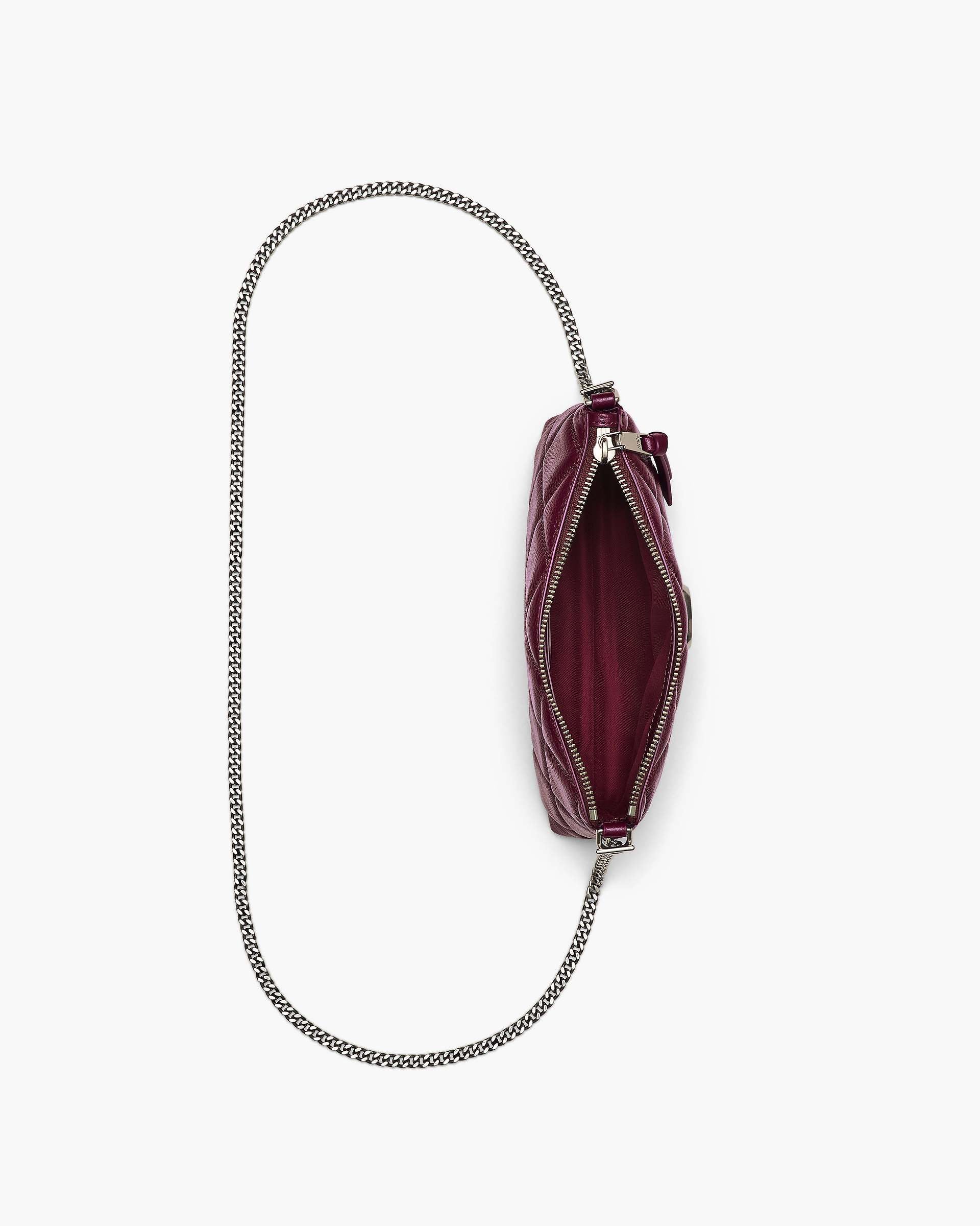 The Quilted Snapshot Convertible Shoulder Bag - Dark Plum
