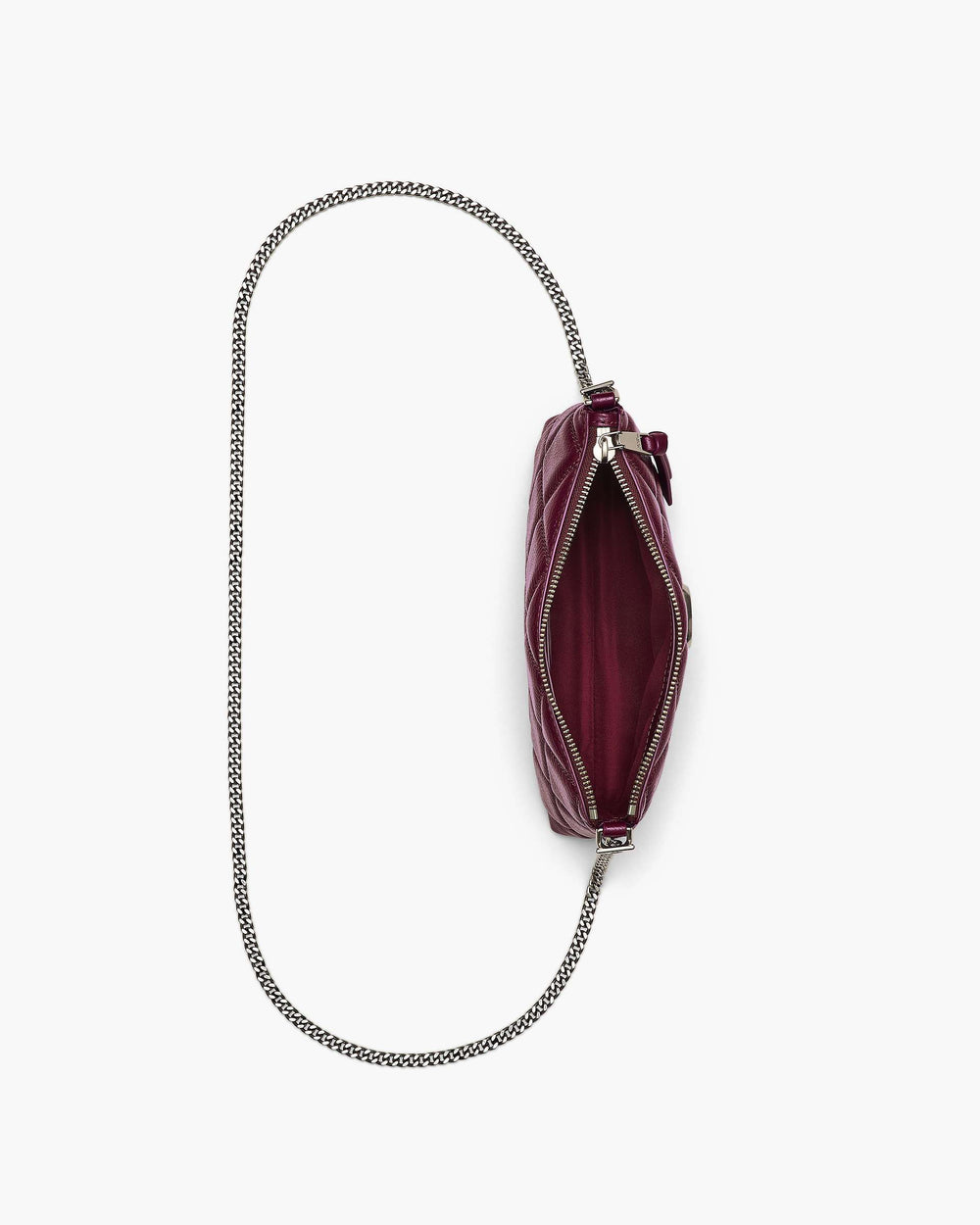 The Quilted Snapshot Convertible Shoulder Bag - Dark Plum