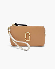 The Snapshot Wristlet - Camel Multi