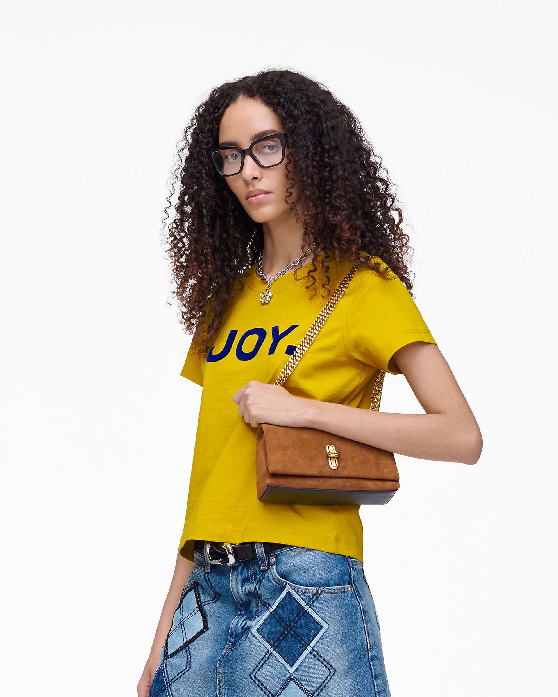 The Suede Dual Chain Mini Bag - Copper