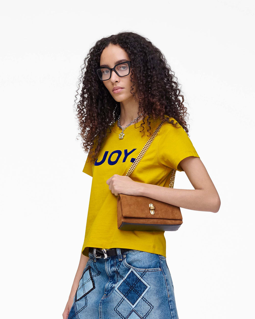 The Suede Dual Chain Mini Bag - Copper