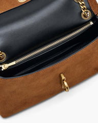 The Suede Dual Chain Mini Bag - Copper