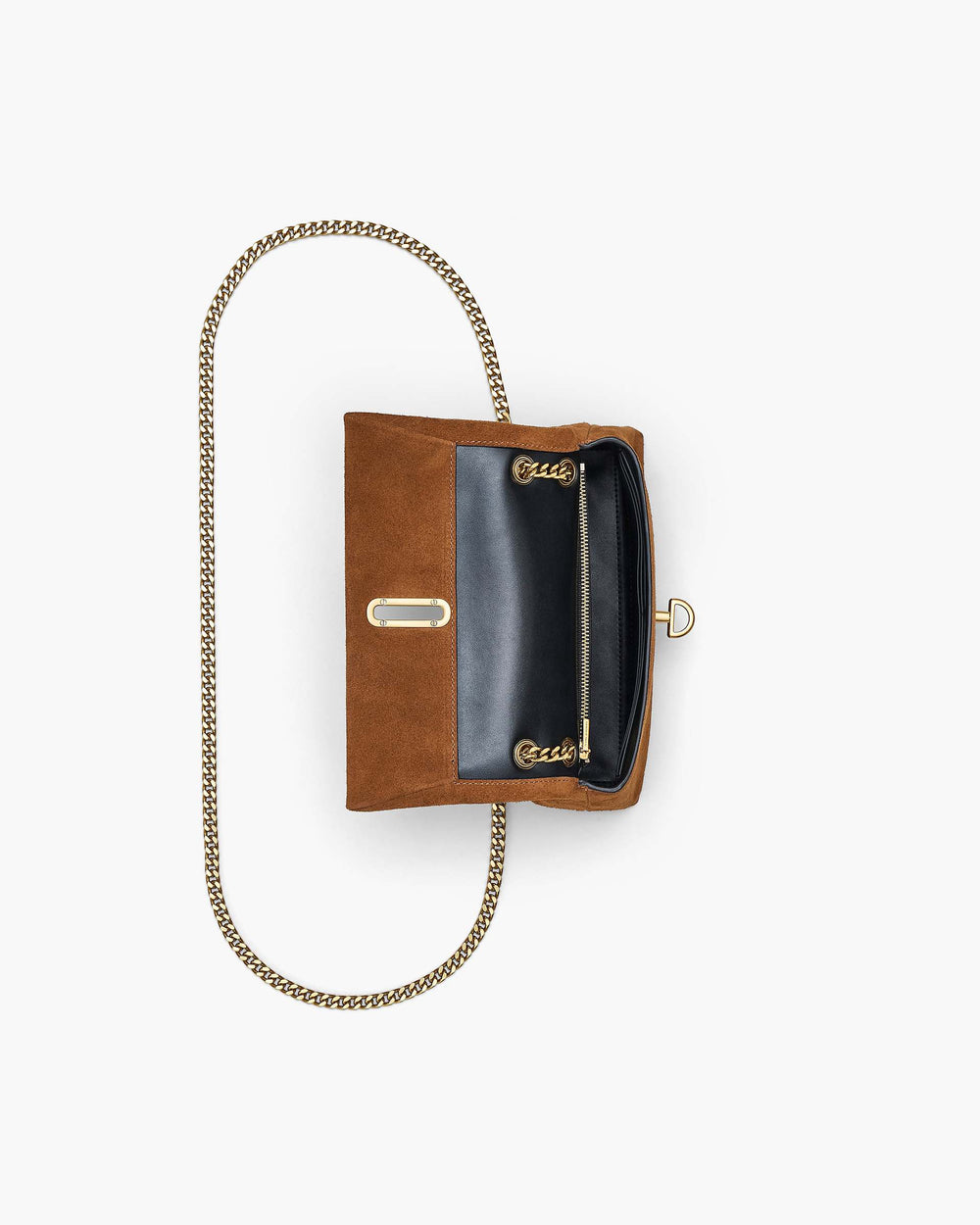 The Suede Dual Chain Mini Bag - Copper