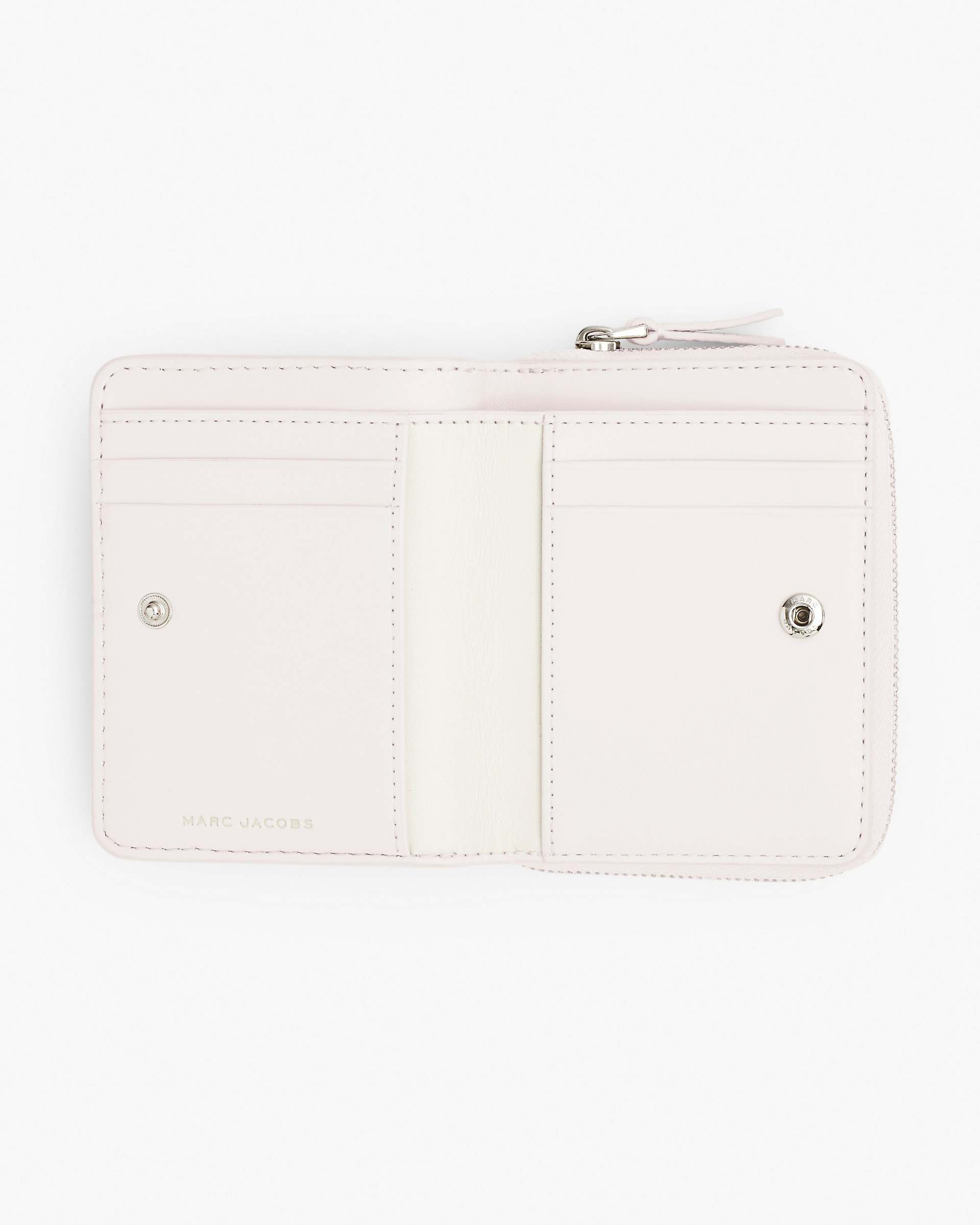 The Leather Mini Compact Wallet - Cotton|Cotton