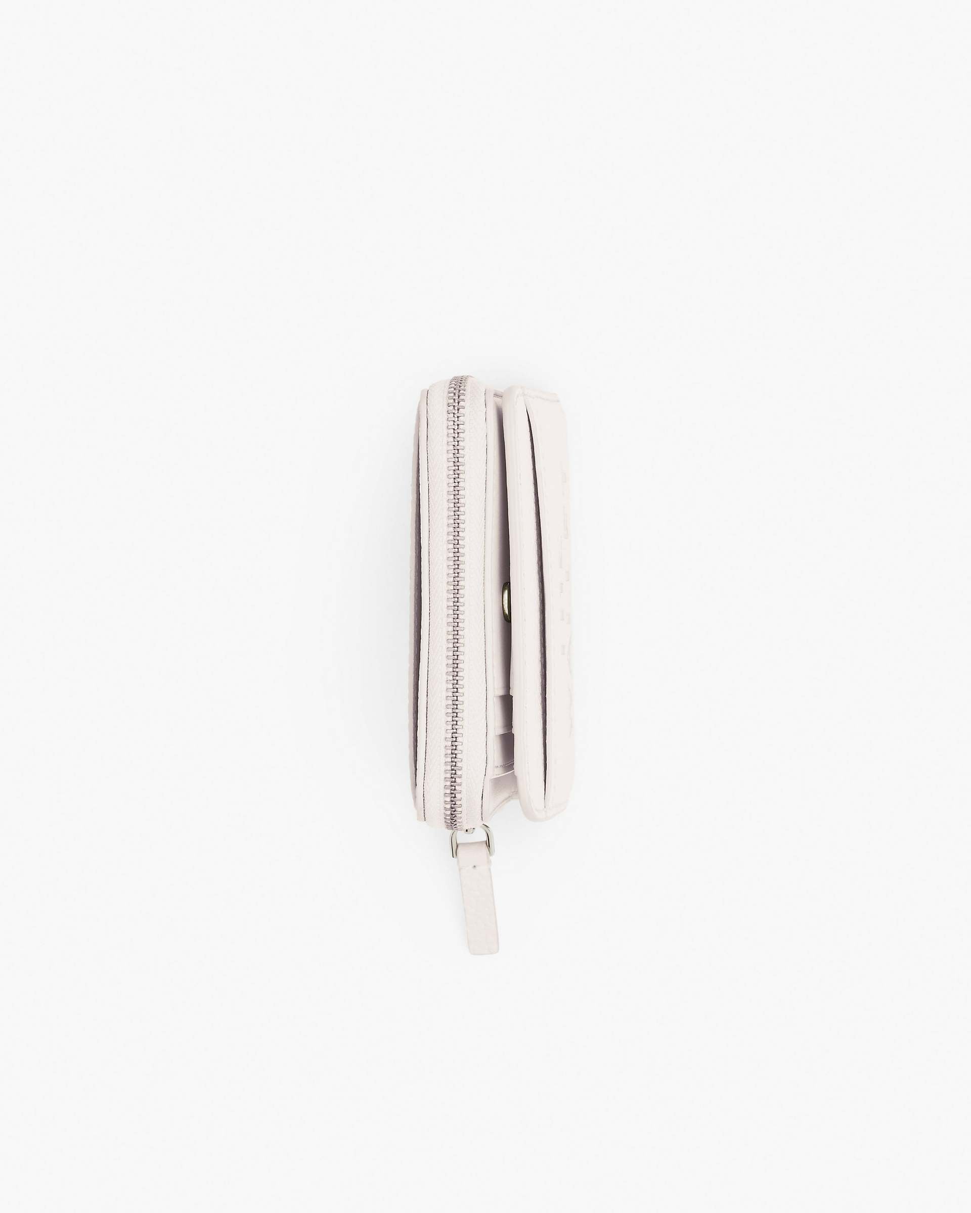 The Leather Mini Compact Wallet - Cotton|Cotton