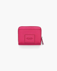 The Leather Mini Compact Wallet - Raspberry Pink|Raspberry Pink