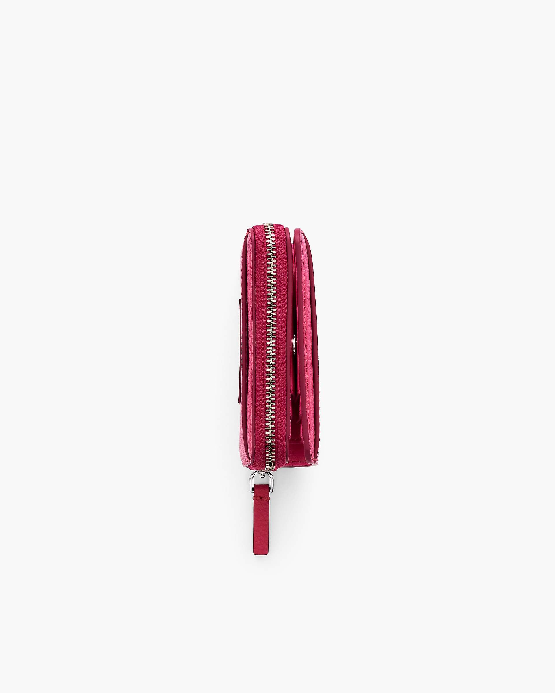 The Leather Mini Compact Wallet - Raspberry Pink|Raspberry Pink