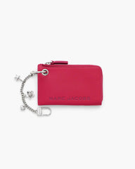 The Top Zip Charm Wallet - Raspberry Pink