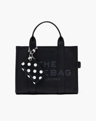 The Dots Top Zip Charm Wallet - Black Multi