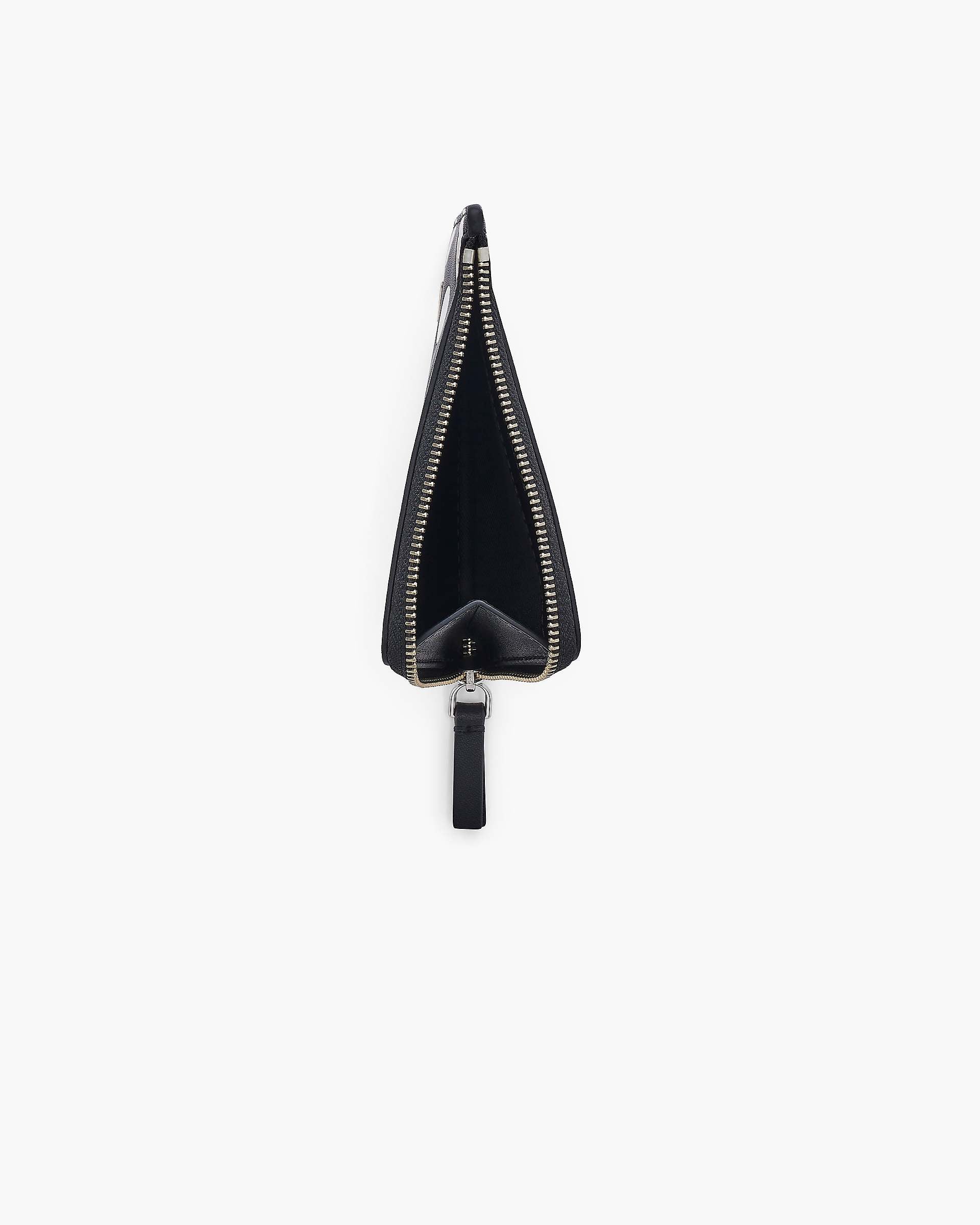 The Dots Top Zip Charm Wallet - Black Multi