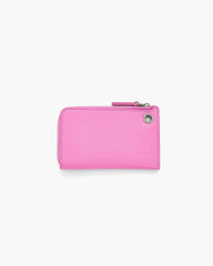 The Top Zip Charm Wallet - Bow Pink